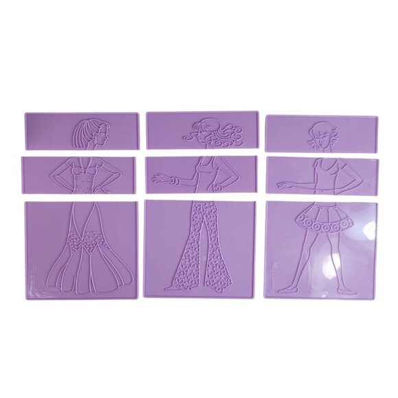 Melissa & Doug Princess Fashion Design Activity Kit Set of 2 Rubbing Arts Crafts - Picture 3 of 8